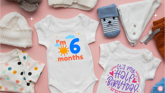 Monthly Milestone Baby Onesies