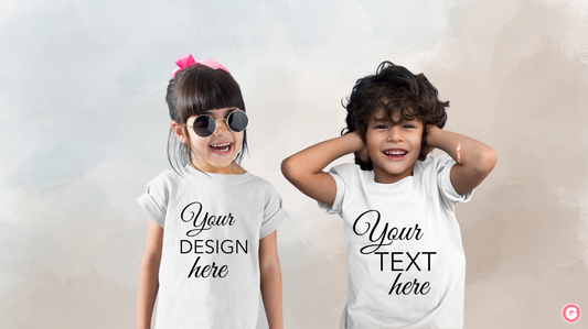kids customised t-shirts