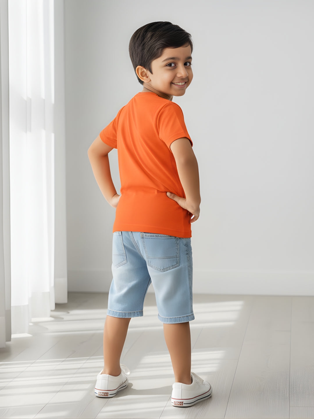 Little Brother Cotton T-Shirt for Kids Boys