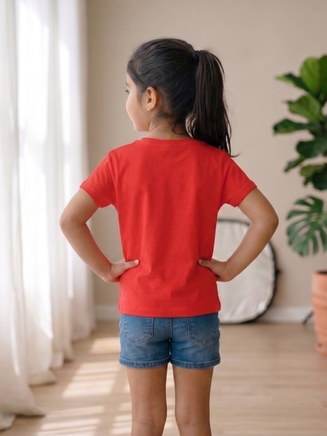 Big Sister Rainbow Printed Cotton T-Shirt for Kids