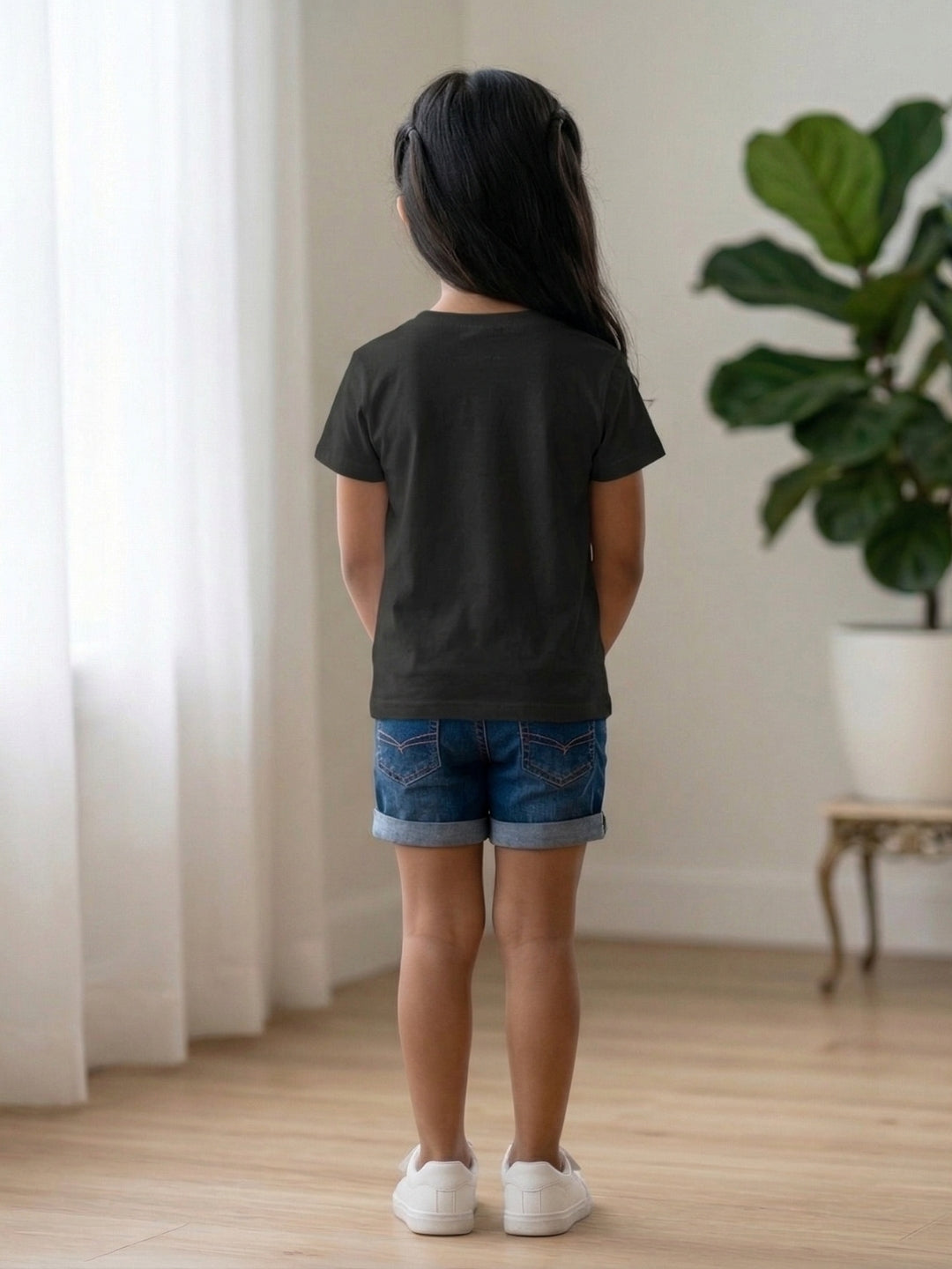 Big Sister Giraffe Print Kids T-shirt