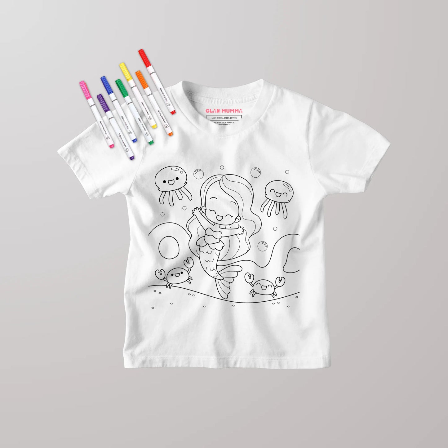 Mermaid Colouring Kids T-Shirt - Tshirt