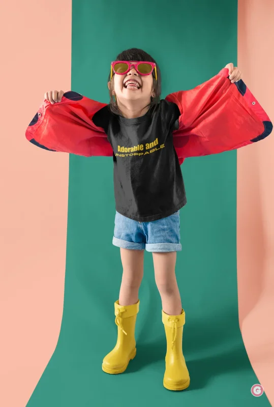 Adorable and Unstoppable Kids Cotton T-shirt - Tshirt