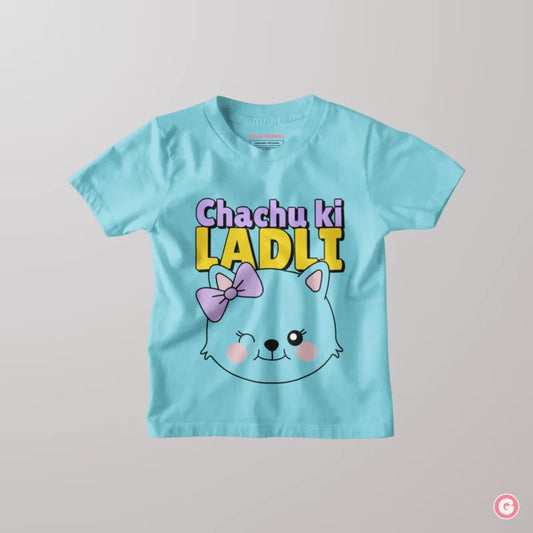 Chachu Ki Ladli Girls Cotton T-Shirt - Kids Tshirt