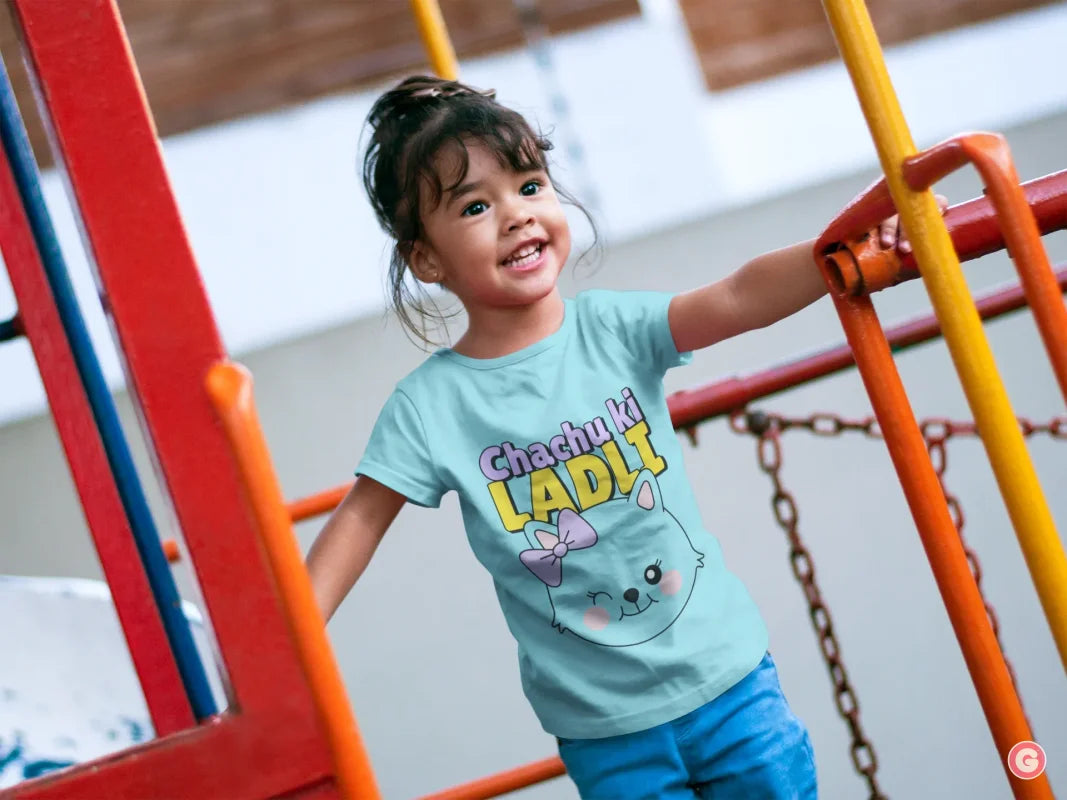 Chachu Ki Ladli Girls Cotton T-Shirt - Kids Tshirt