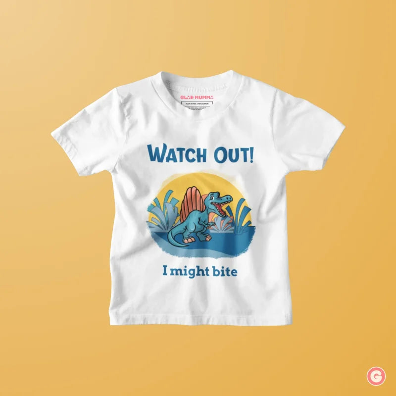 ’I Might Bite’ Toddler Cotton T-Shirt - Kids Tshirt