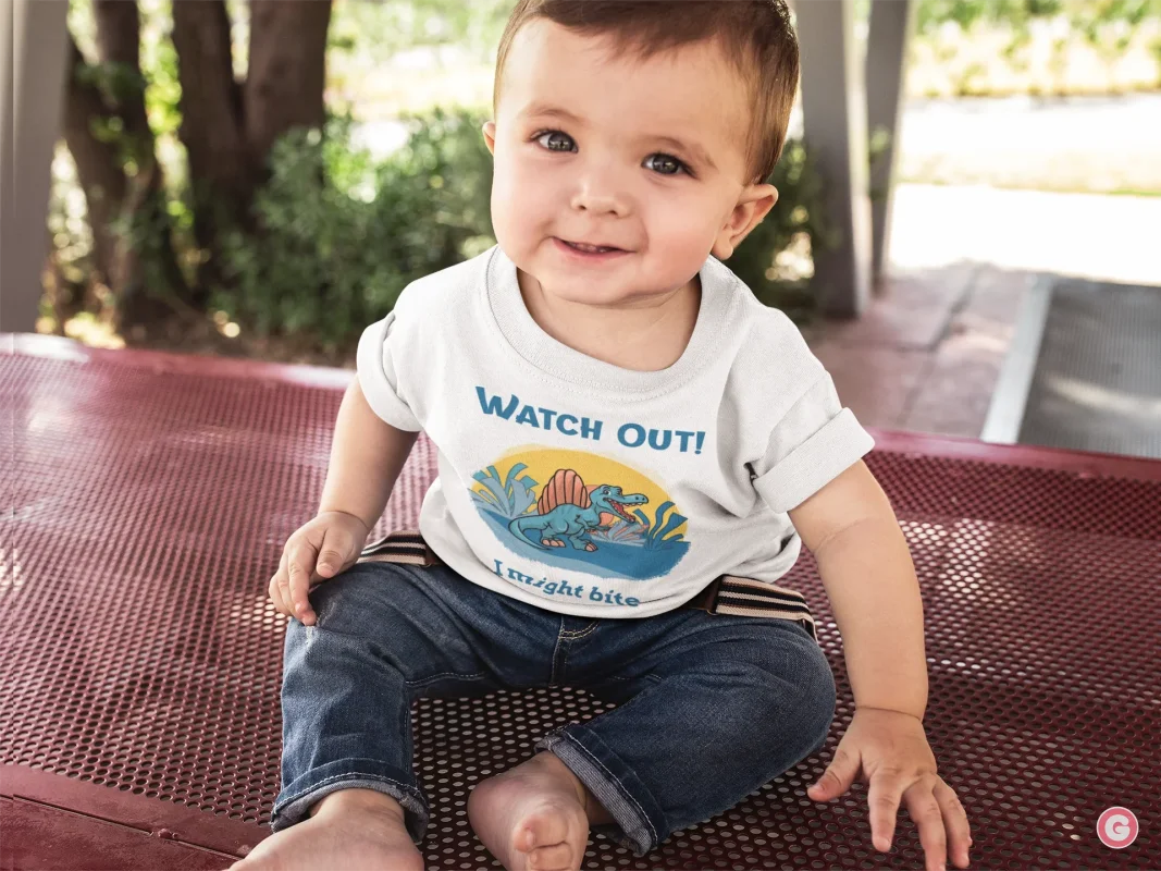 ’I Might Bite’ Toddler Cotton T-Shirt - Kids Tshirt