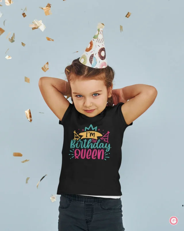 I’m The Birthday Queen Kids Cotton T-Shirt - Tshirt