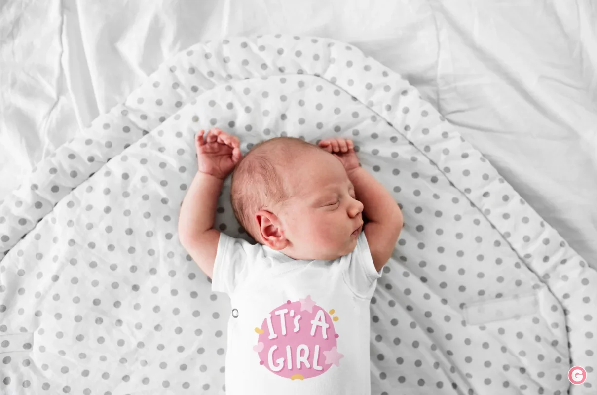 It’s a Girl Newborn Baby Cotton Onesie