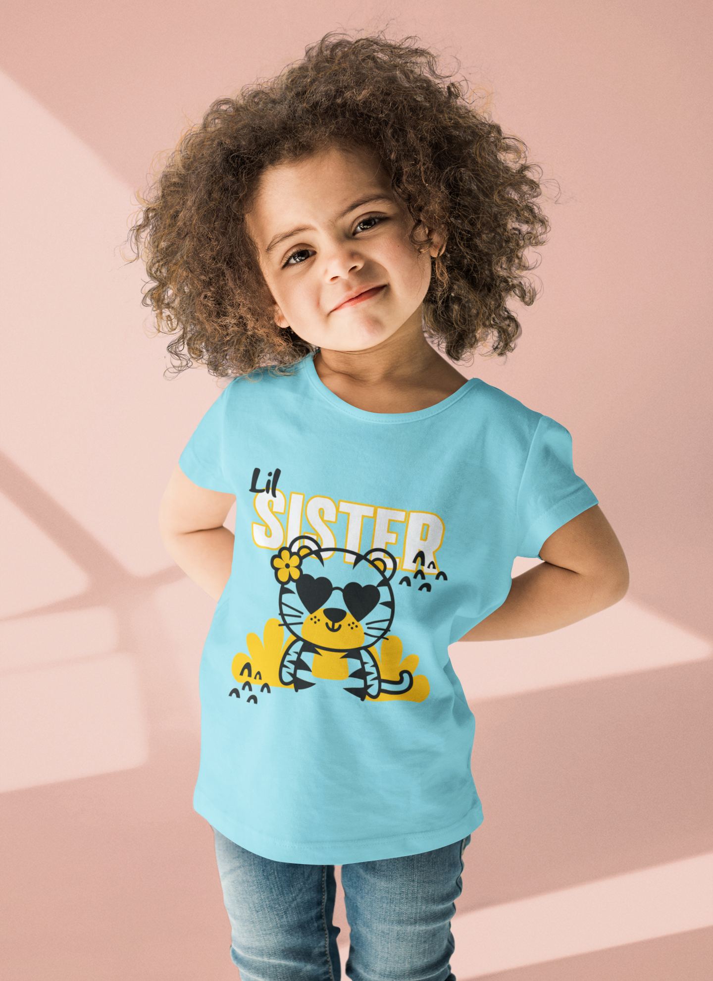 Little Sister T-Shirt for Girls | 100% Cotton Kids Tee