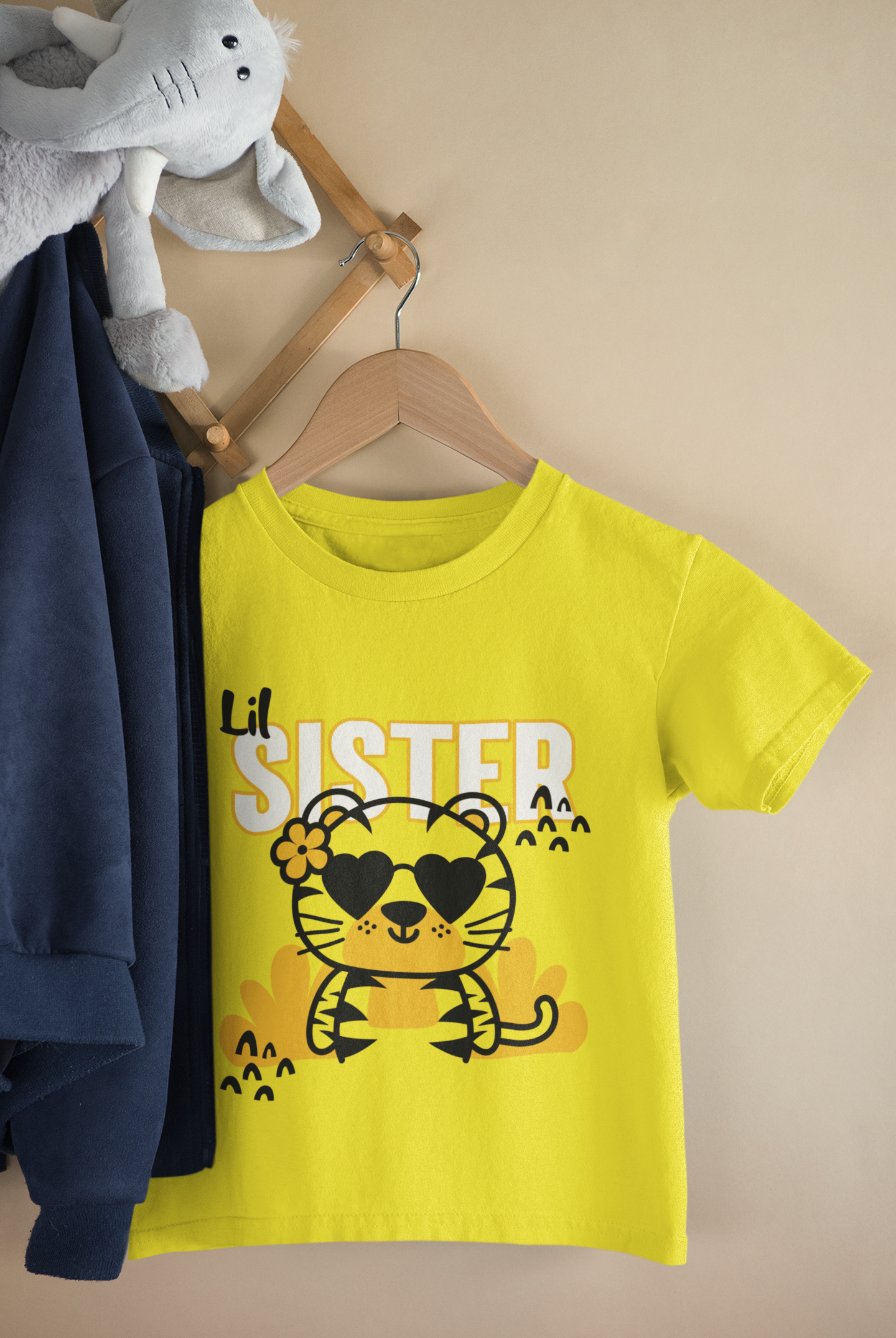 Little Sister T-Shirt for Girls | 100% Cotton Kids Tee