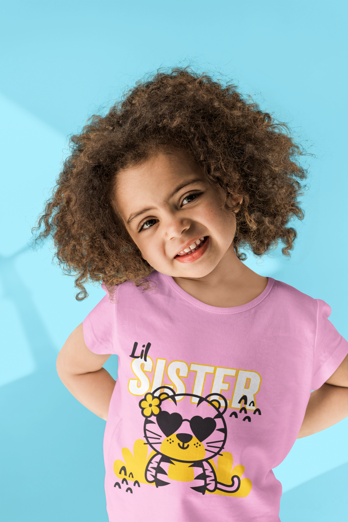 Little Sister T-Shirt for Girls | 100% Cotton Kids Tee