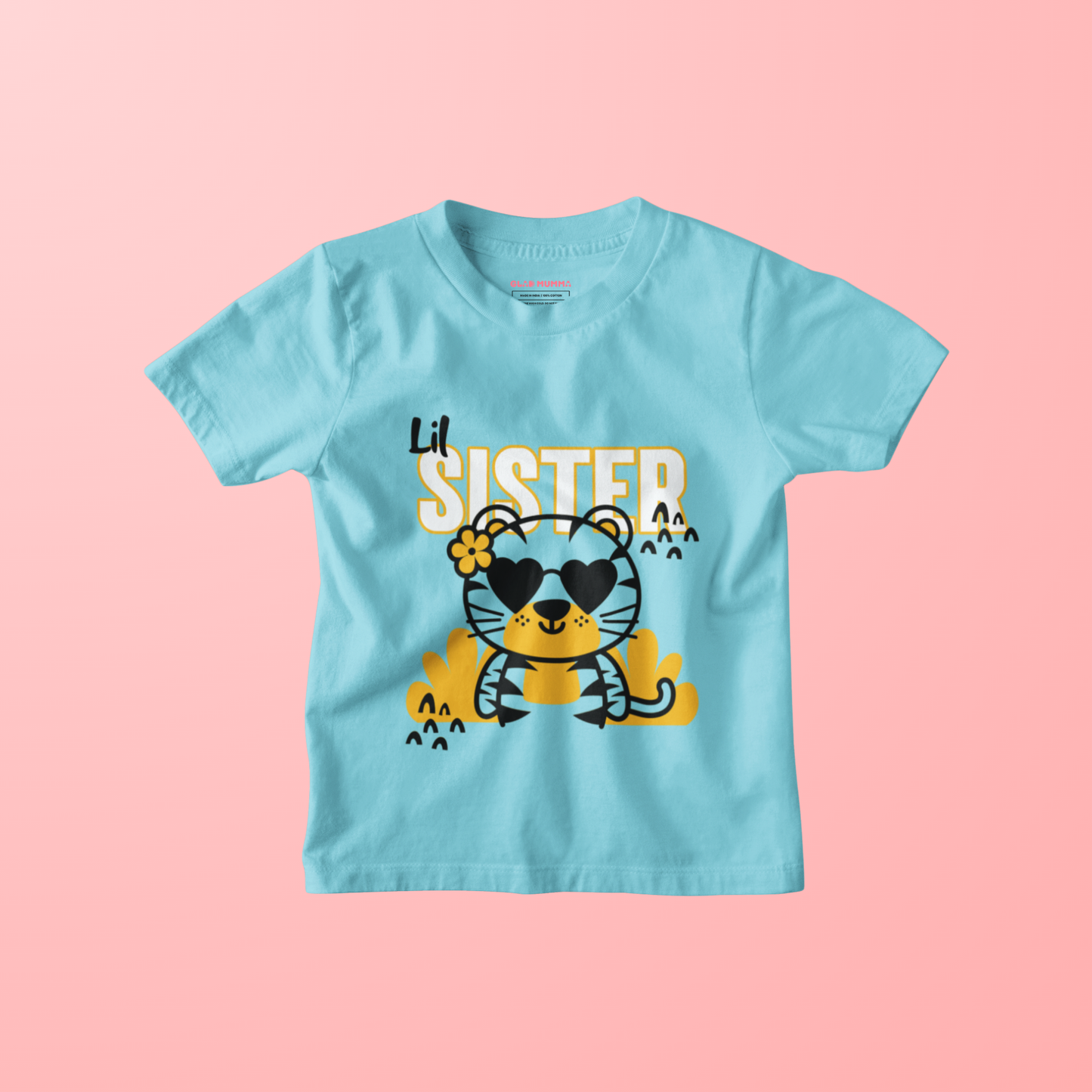 Little Sister T-Shirt for Girls | 100% Cotton Kids Tee