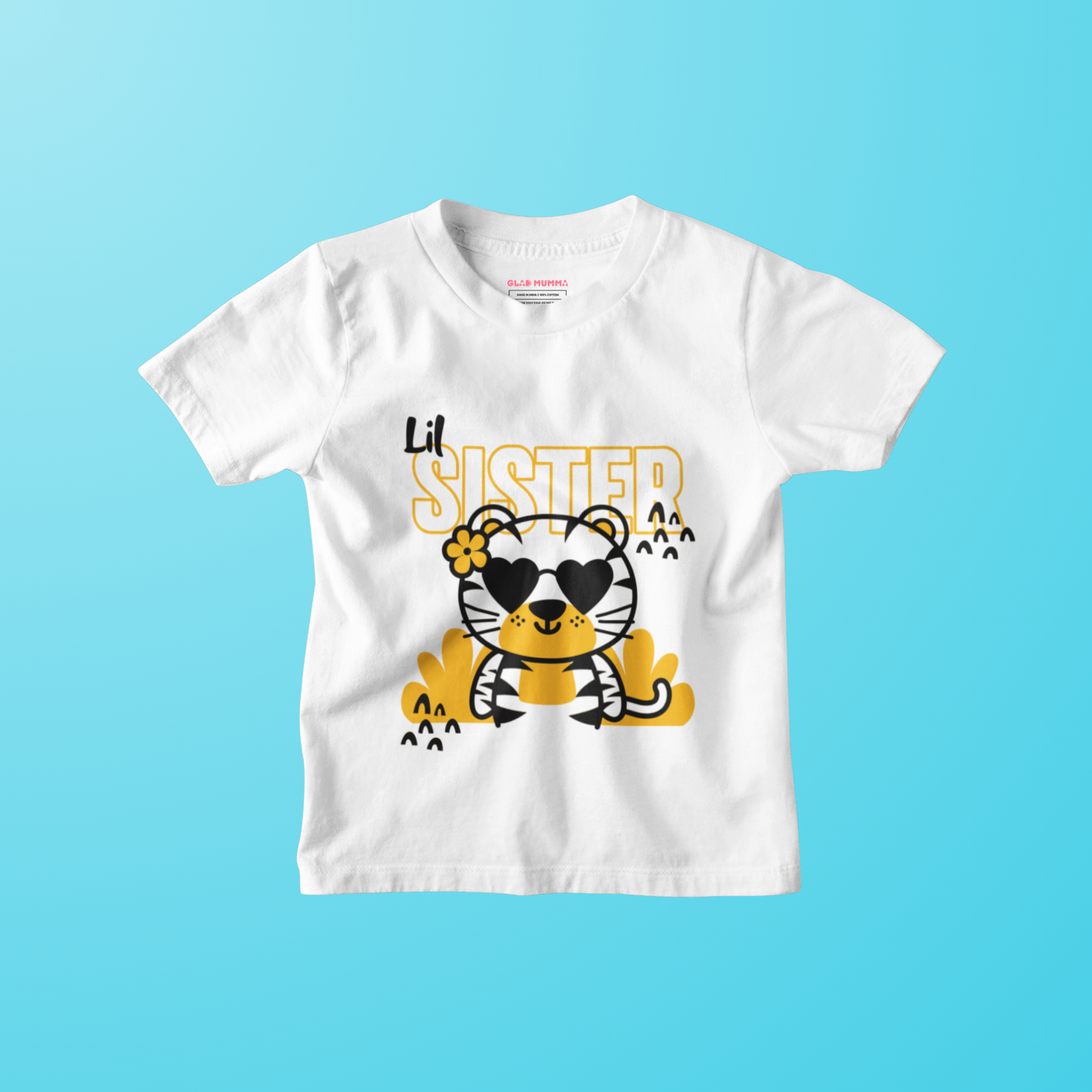 Little Sister T-Shirt for Girls | 100% Cotton Kids Tee