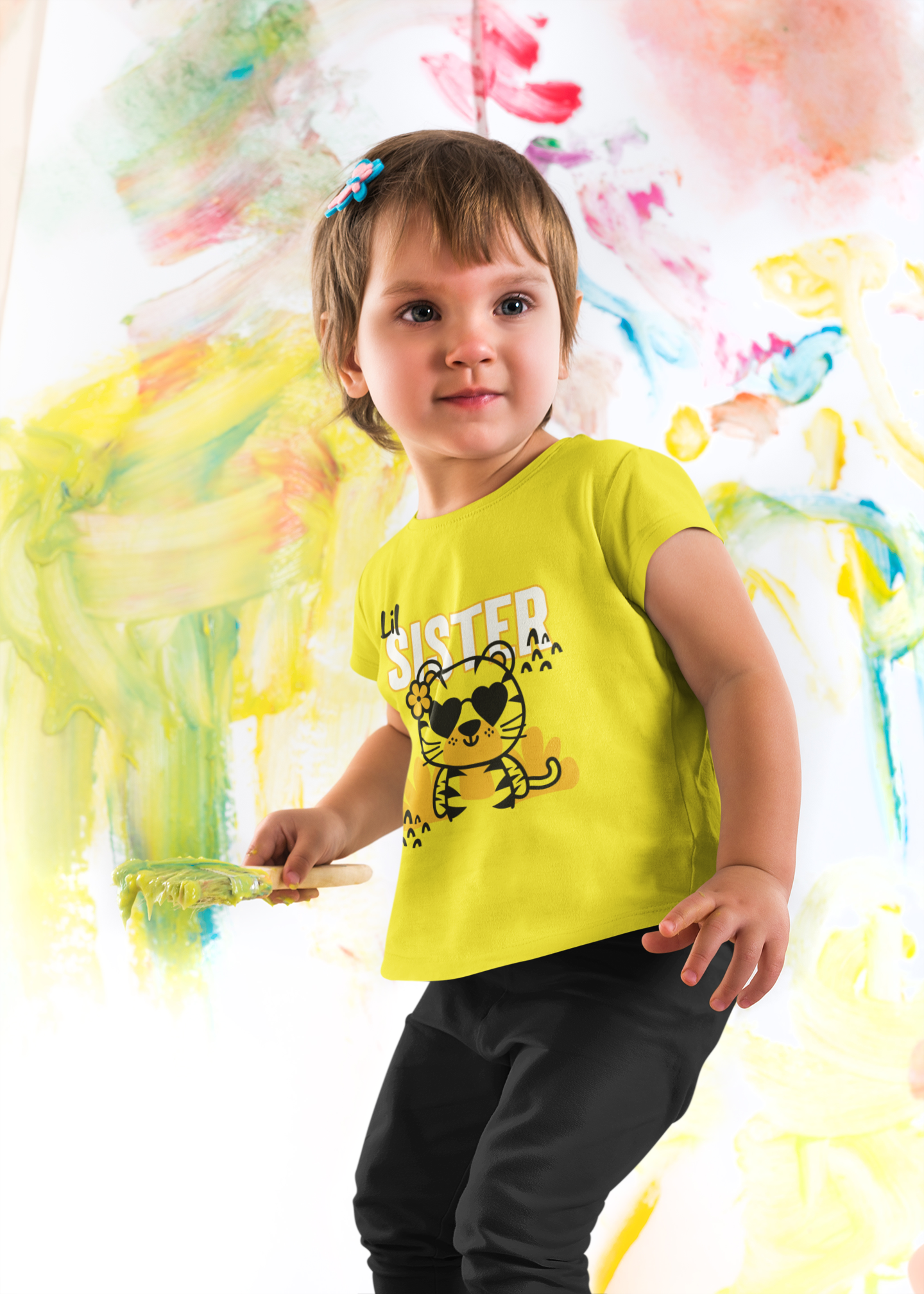 Little Sister T-Shirt for Girls | 100% Cotton Kids Tee