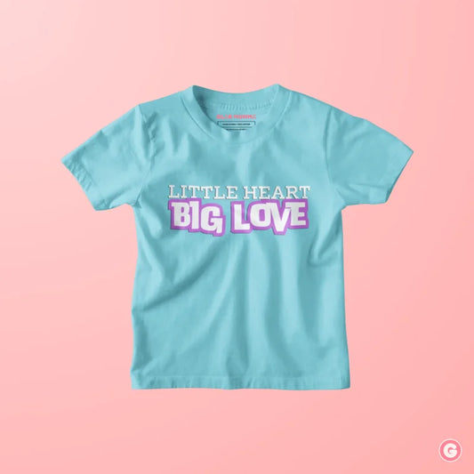 Little Heart Big Love Cotton T-Shirt for Kids - Tshirt