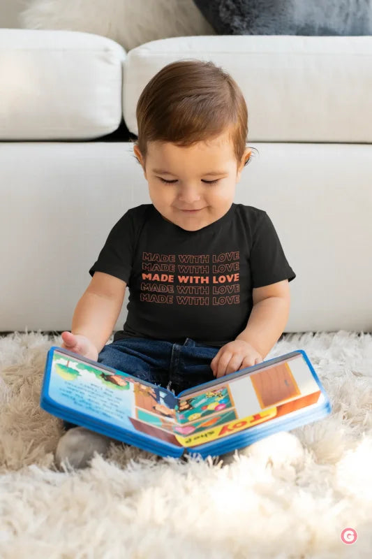 Made With Love Kids Cotton T-Shirt - Tshirt