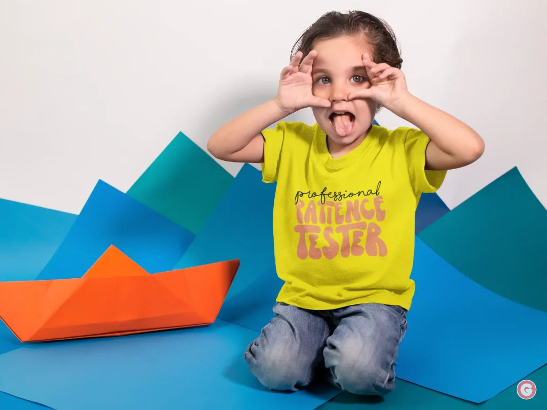 Professional Patience Tester Funny Kids Cotton T-Shirt - Tshirt