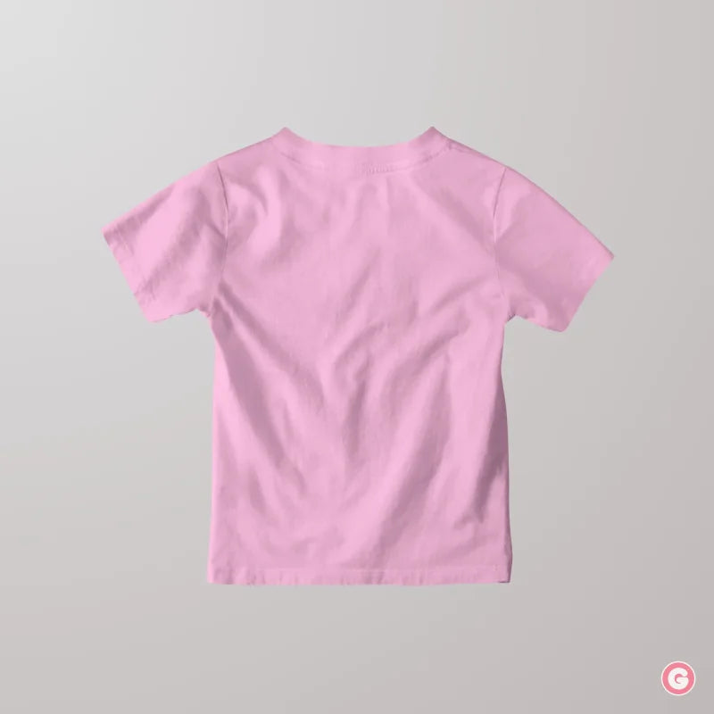 Tiny Toes Big Adventures Soft Pink Kids Cotton T-Shirt - Tshirt