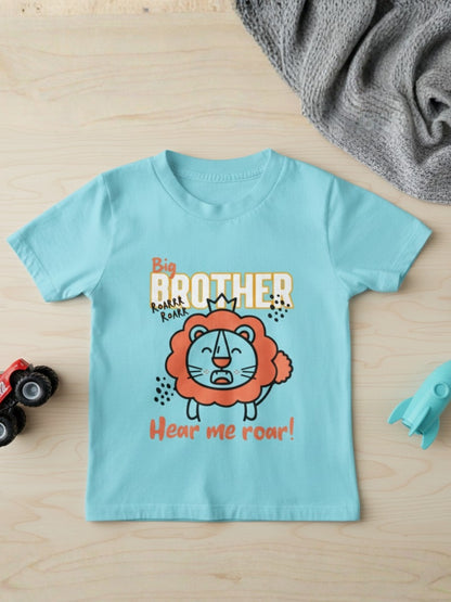 Big Brother Kids Cotton T-Shirt: Lion Design