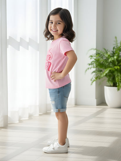 Little Sister Crown Kids Cotton T-Shirt