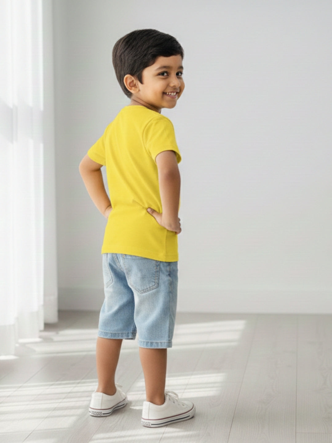 Little Brother Cotton T-Shirt for Kids Boys
