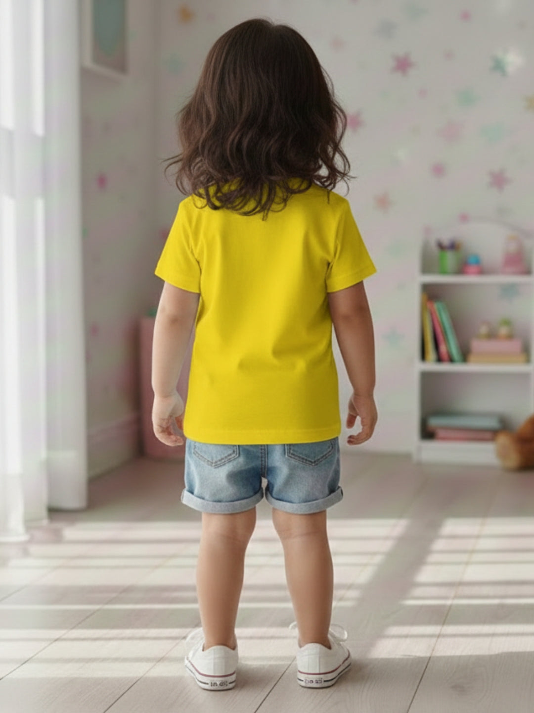 Little Sister Typography Cotton T-Shirt for Kids