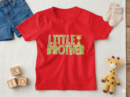 Little Brother Giraffe Kids Cotton T-shirt