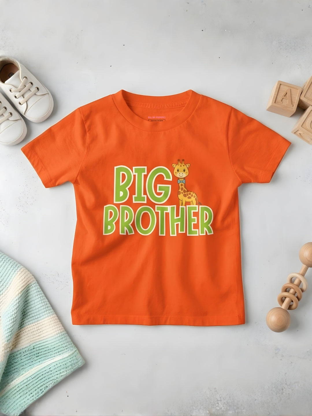 Big Brother Giraffe Kids Cotton T-shirt