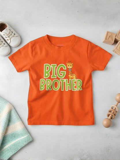 Big Brother Giraffe Kids Cotton T-shirt