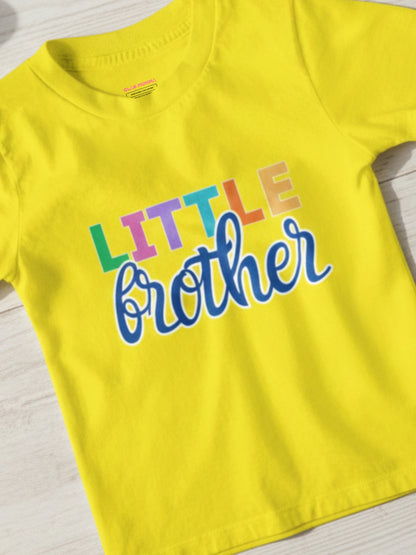 Little Brother Cotton T-Shirt for Kids Boys