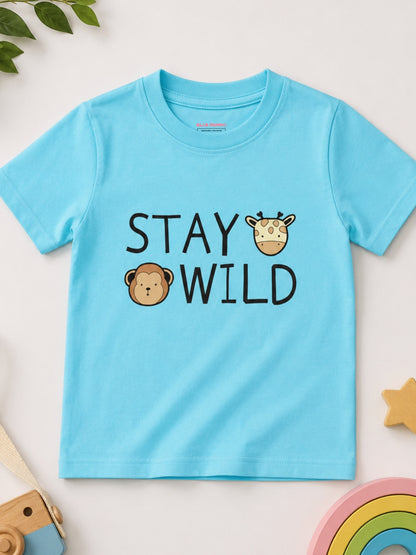 Stay Wild Kids Cotton T-Shirt