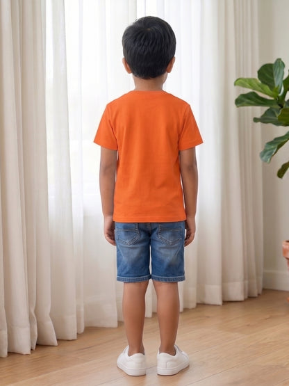 Promoted to Big Brother Astronaut Cotton T-Shirt for Kids
