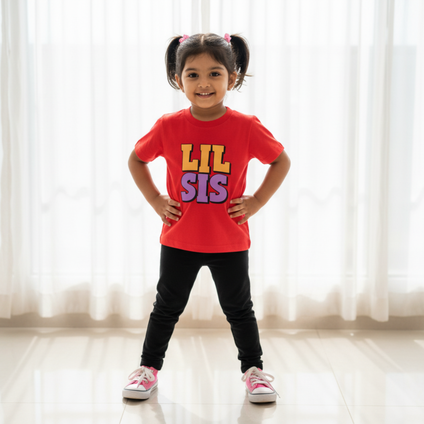 Lil Sis Kids Cotton T-shirt