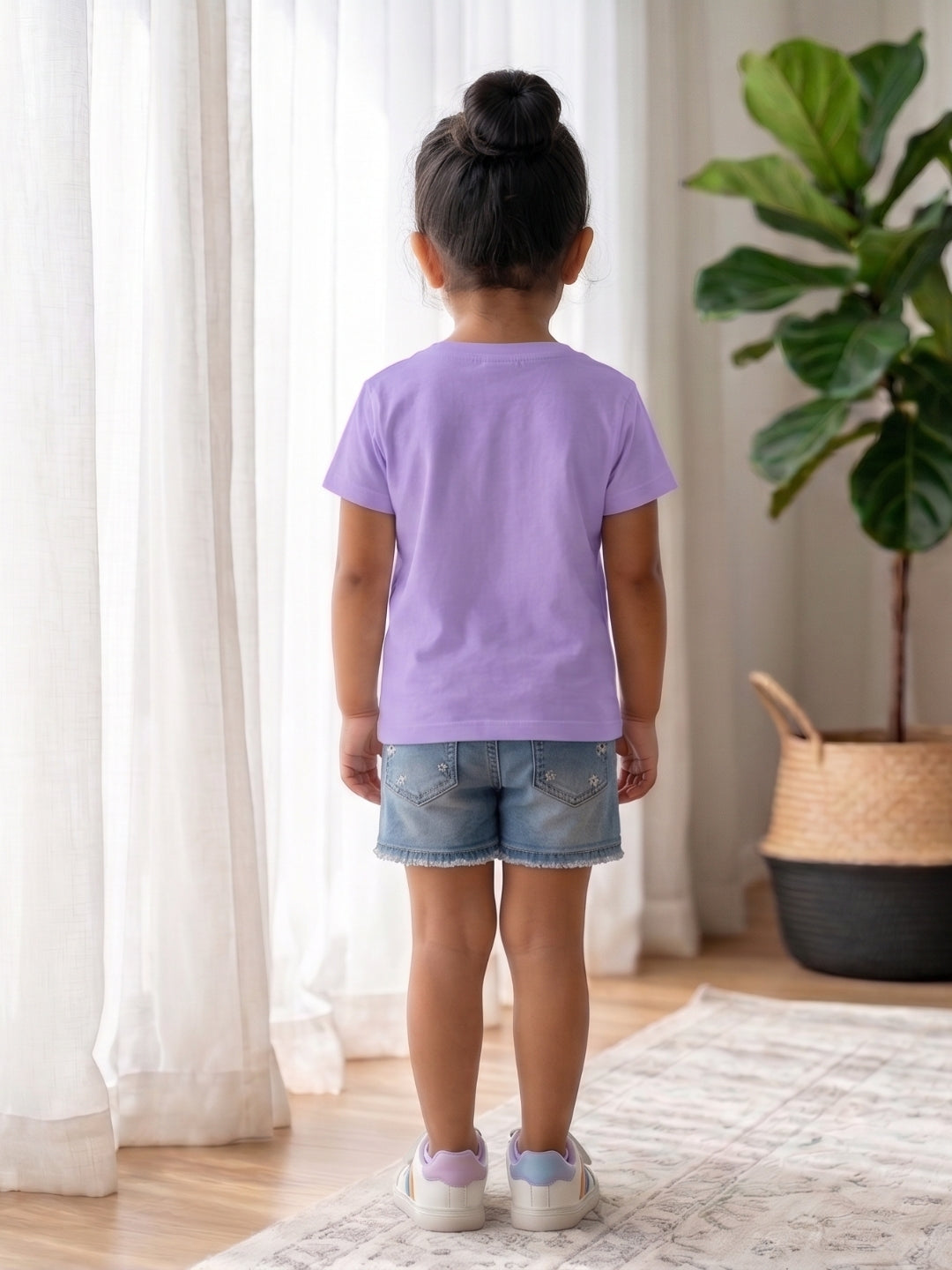 Little Sister Giraffe Print Kids T-shirt