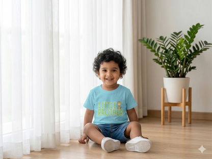 Little Brother Giraffe Kids Cotton T-shirt
