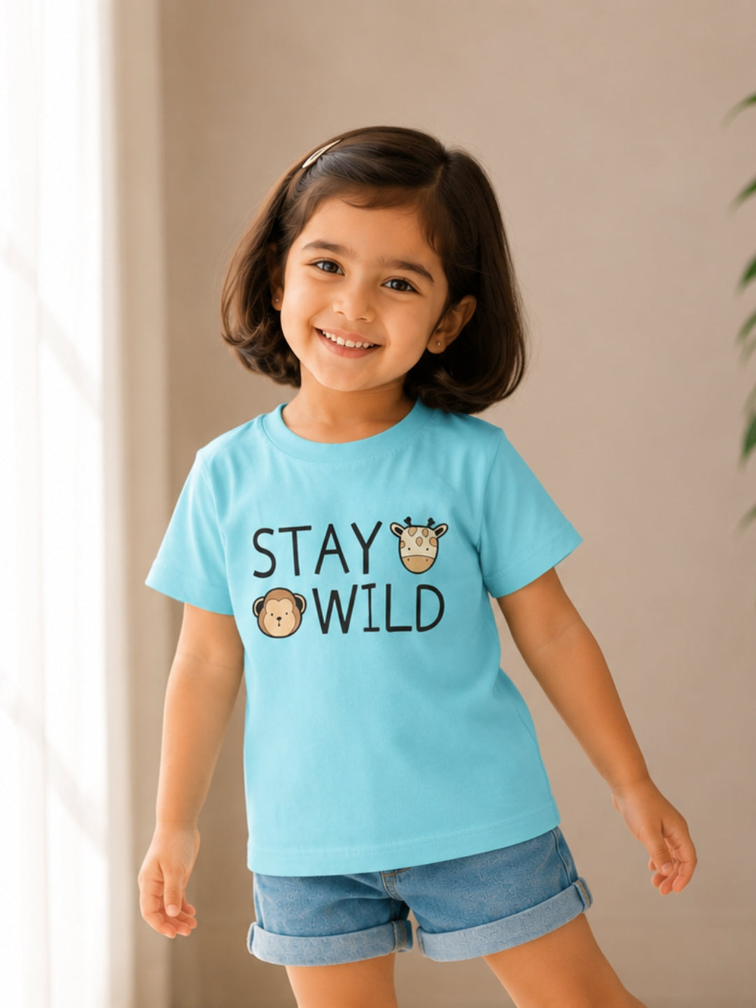 Stay Wild Kids Cotton T-Shirt