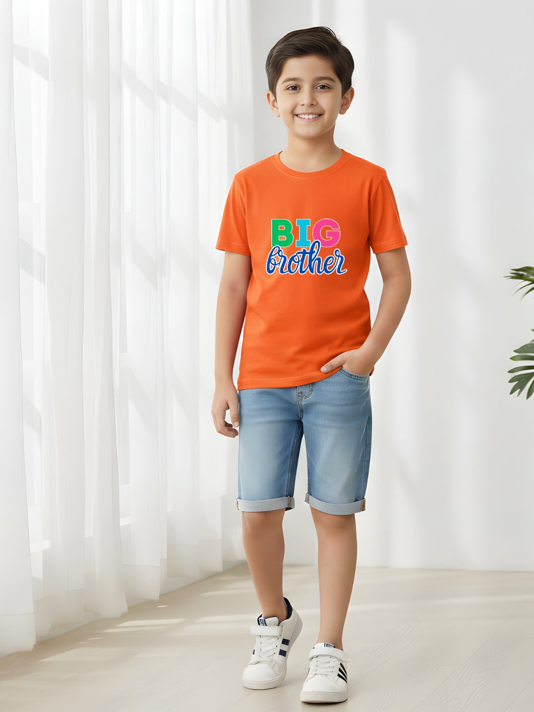 Big Brother Cotton T-Shirt for Kids