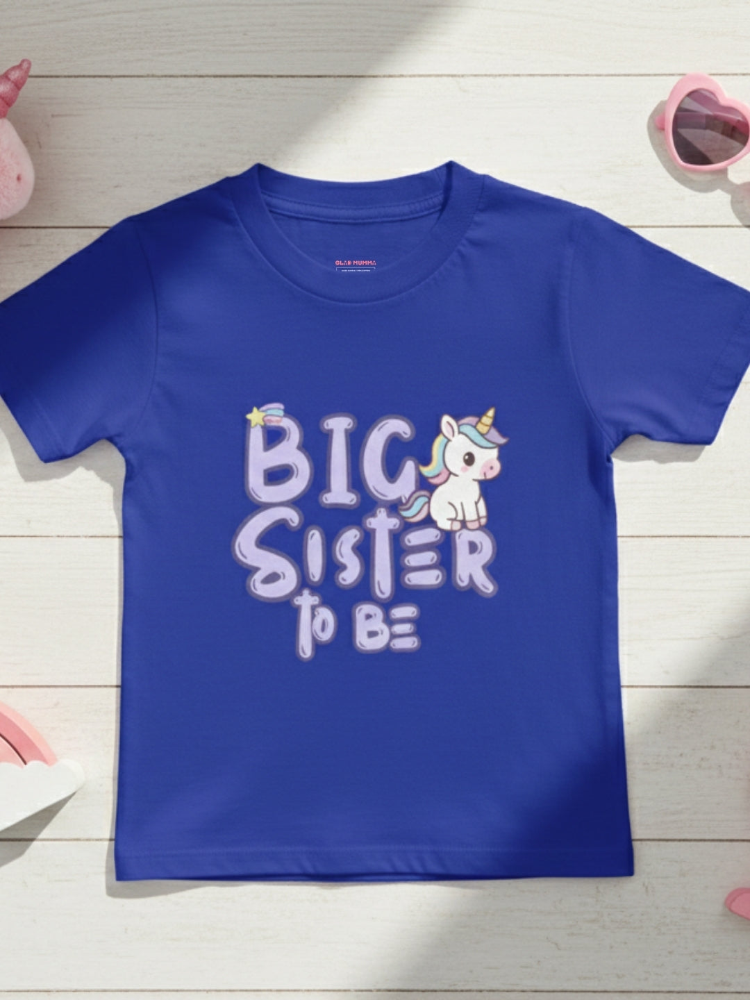 Big Sister To Be Unicorn Kids Cotton T-shirt 🦄