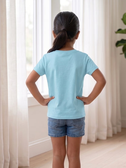 Big Sister Rainbow Printed Cotton T-Shirt for Kids