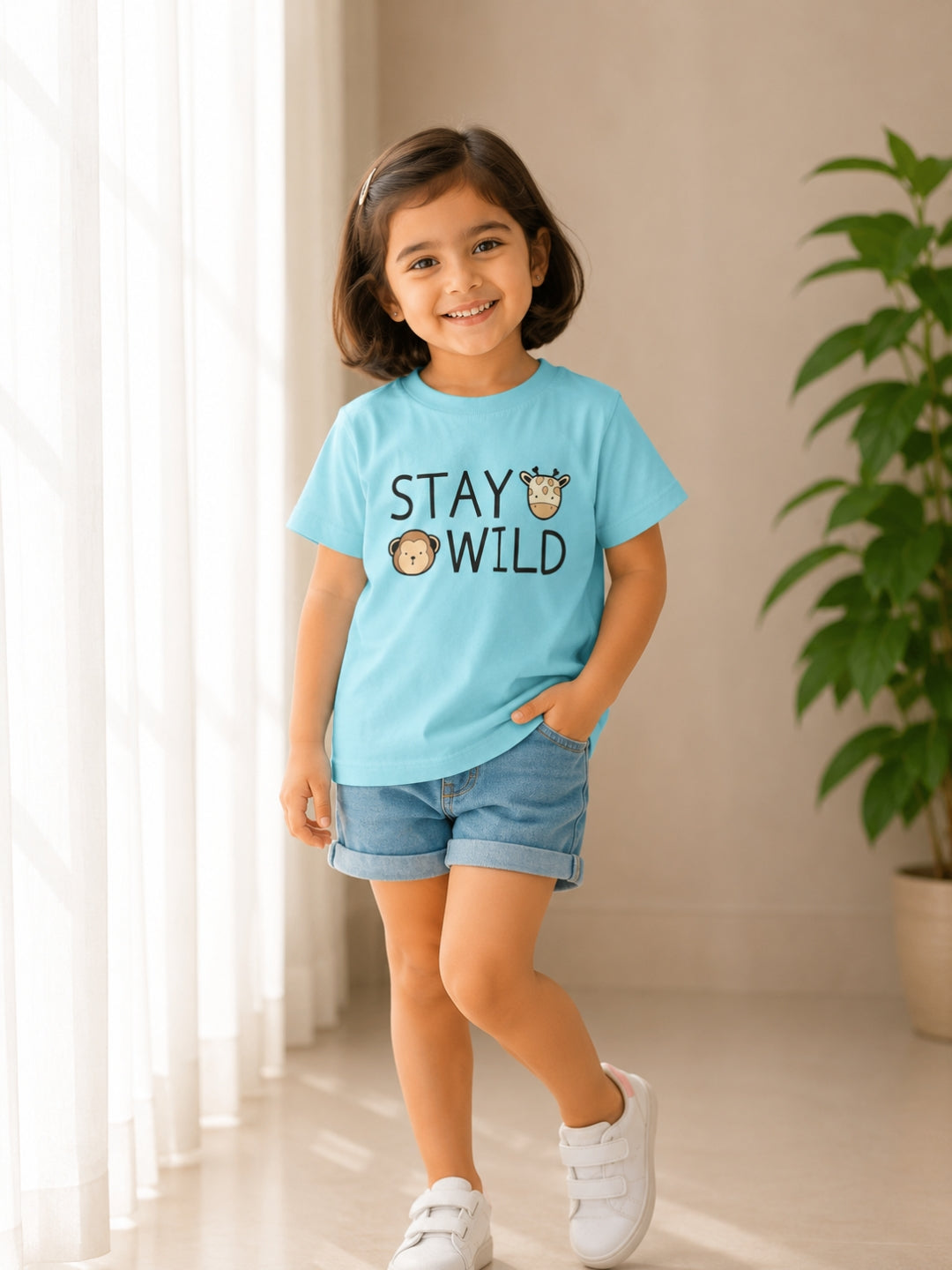 Stay Wild Kids Cotton T-Shirt
