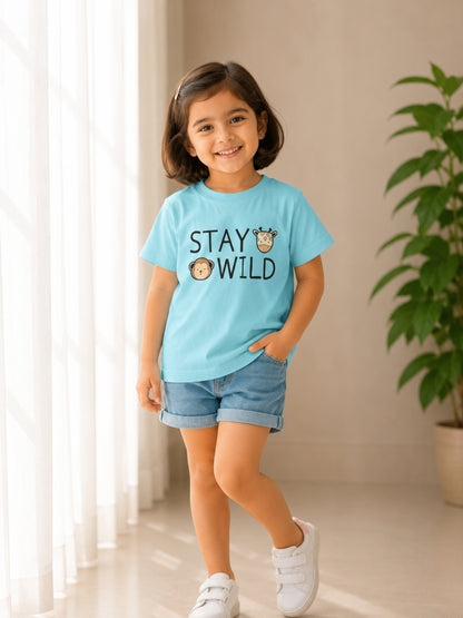 Stay Wild Kids Cotton T-Shirt