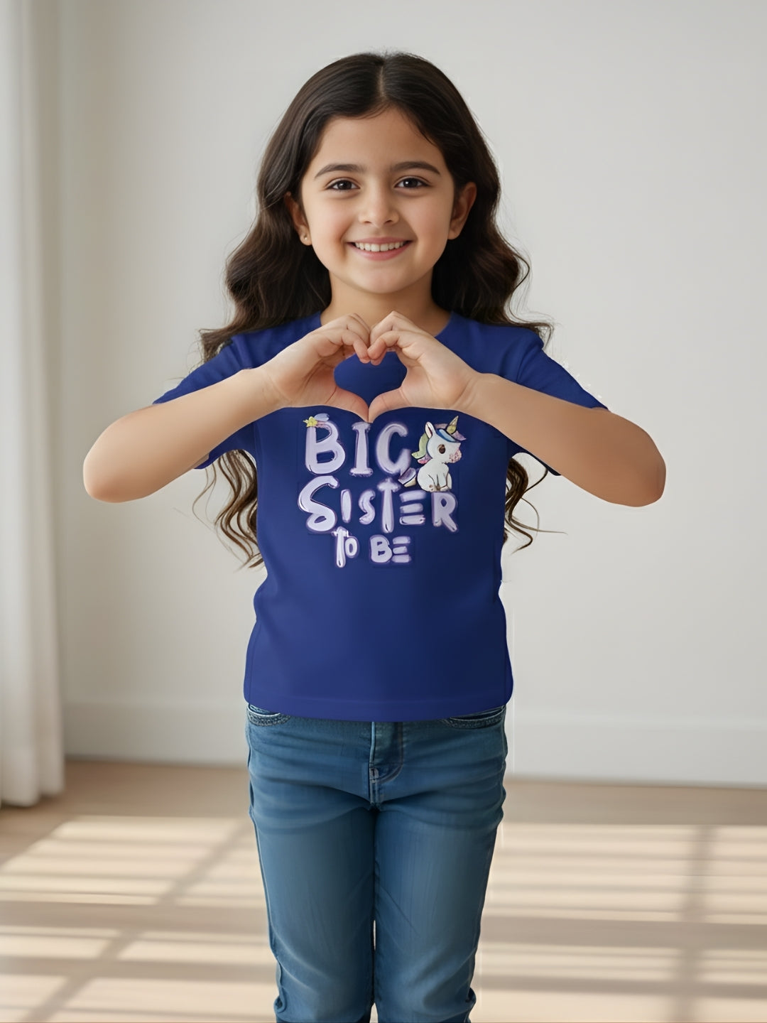 Big Sister To Be Unicorn Kids Cotton T-shirt 🦄