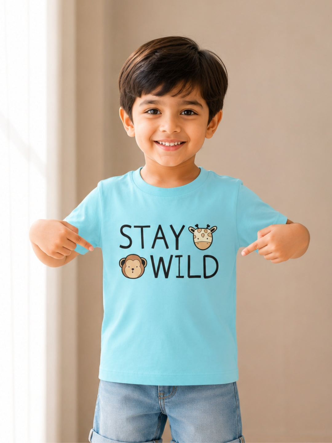 Stay Wild Kids Cotton T-Shirt