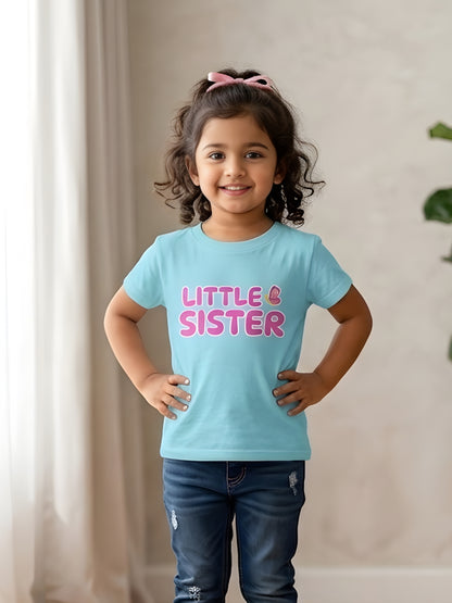 Little Sister Butterfly Kids Cotton T-shirt