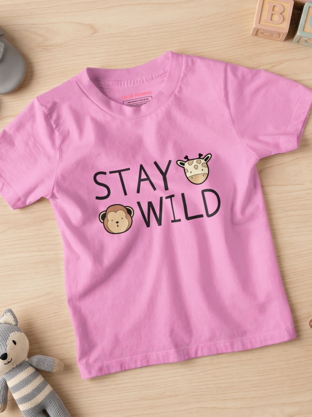Stay Wild Kids Cotton T-Shirt