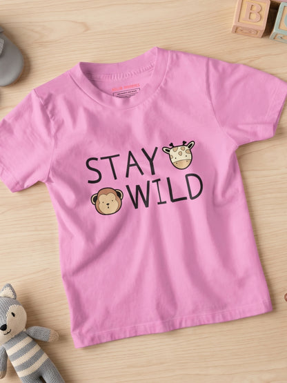 Stay Wild Kids Cotton T-Shirt