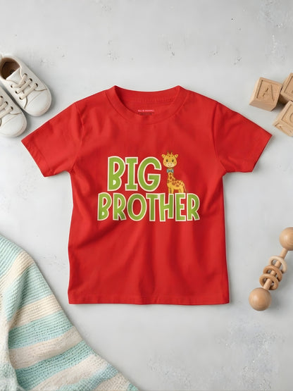 Big Brother Giraffe Kids Cotton T-shirt