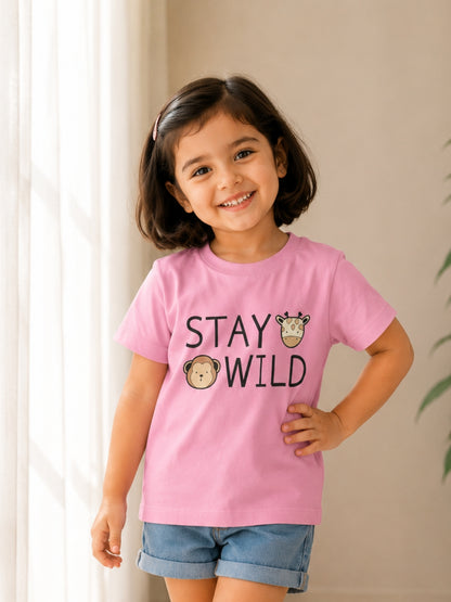Stay Wild Kids Cotton T-Shirt