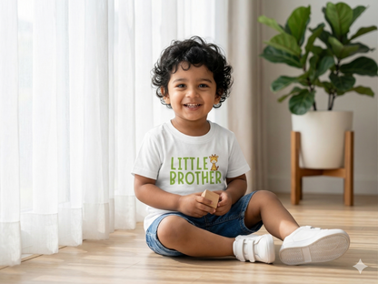 Little Brother Giraffe Kids Cotton T-shirt